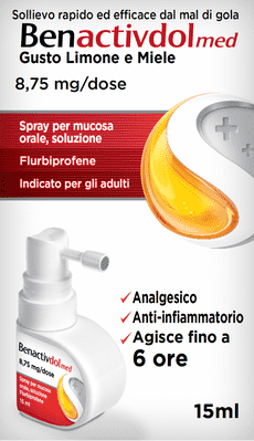 Benactivdolmed spray gusto Limone e Miele